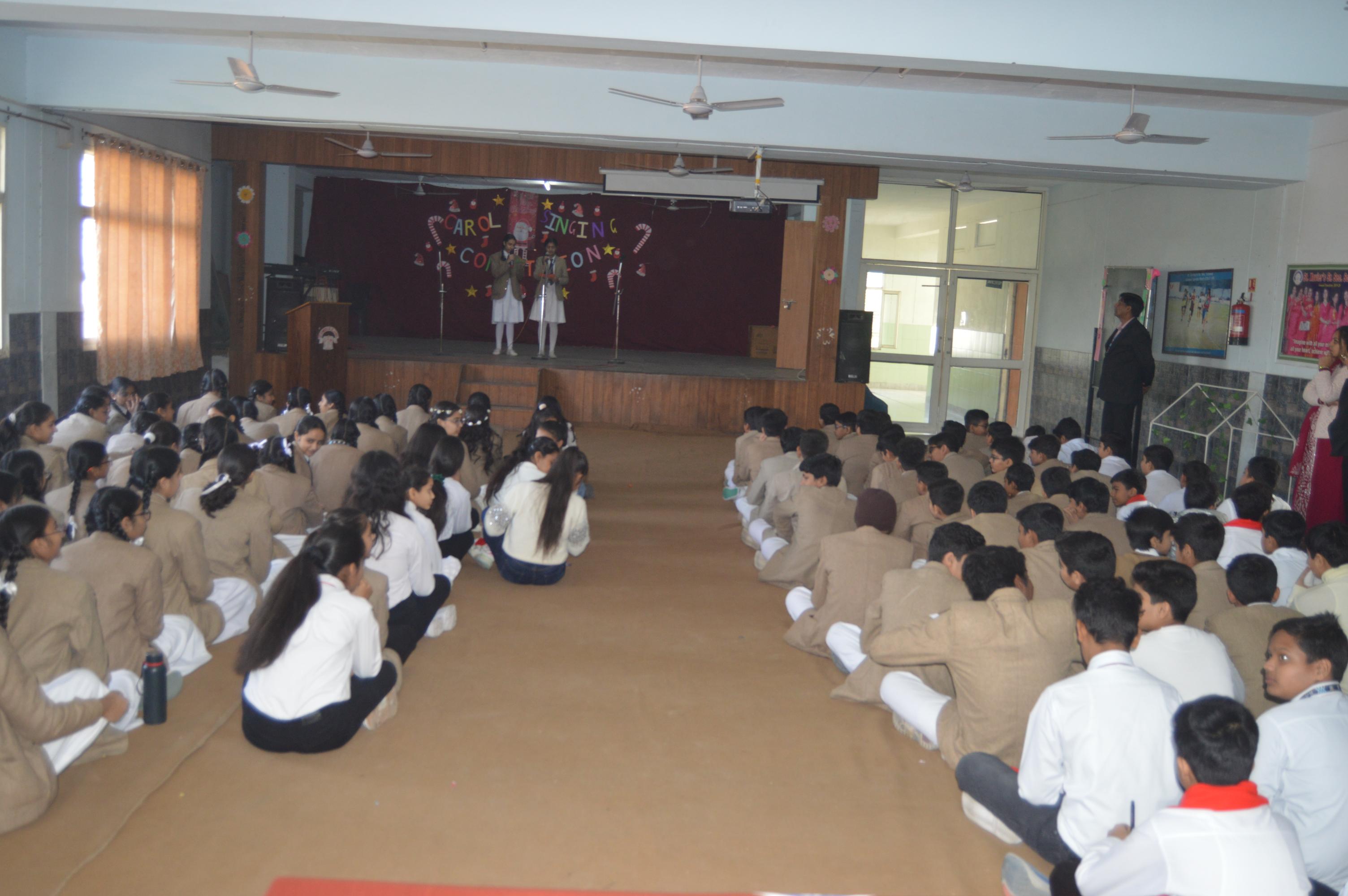 CAROL SINGING COMPETITION OF CLASS-8TH-4