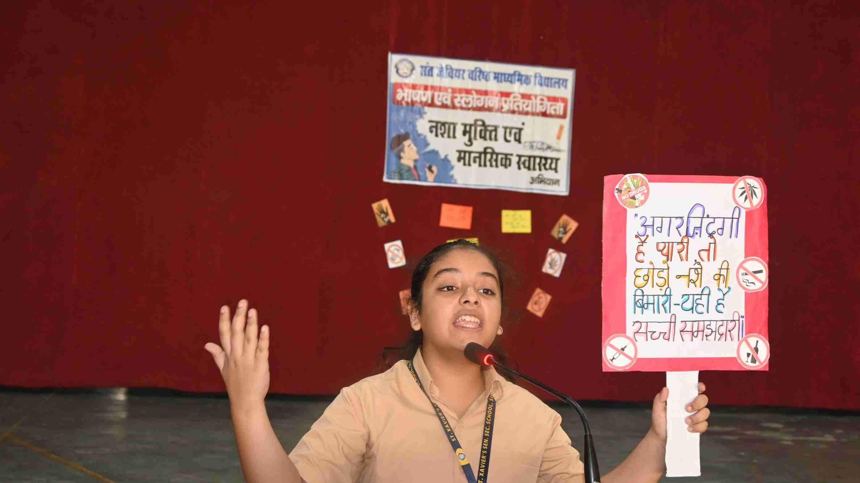 Breaking the Stigma Anti-Drug and Mental Health Campaign  XAVIERS # Awareness #Participation#Speech# Slogan#Talk# Message #Winners#Encouragement-2