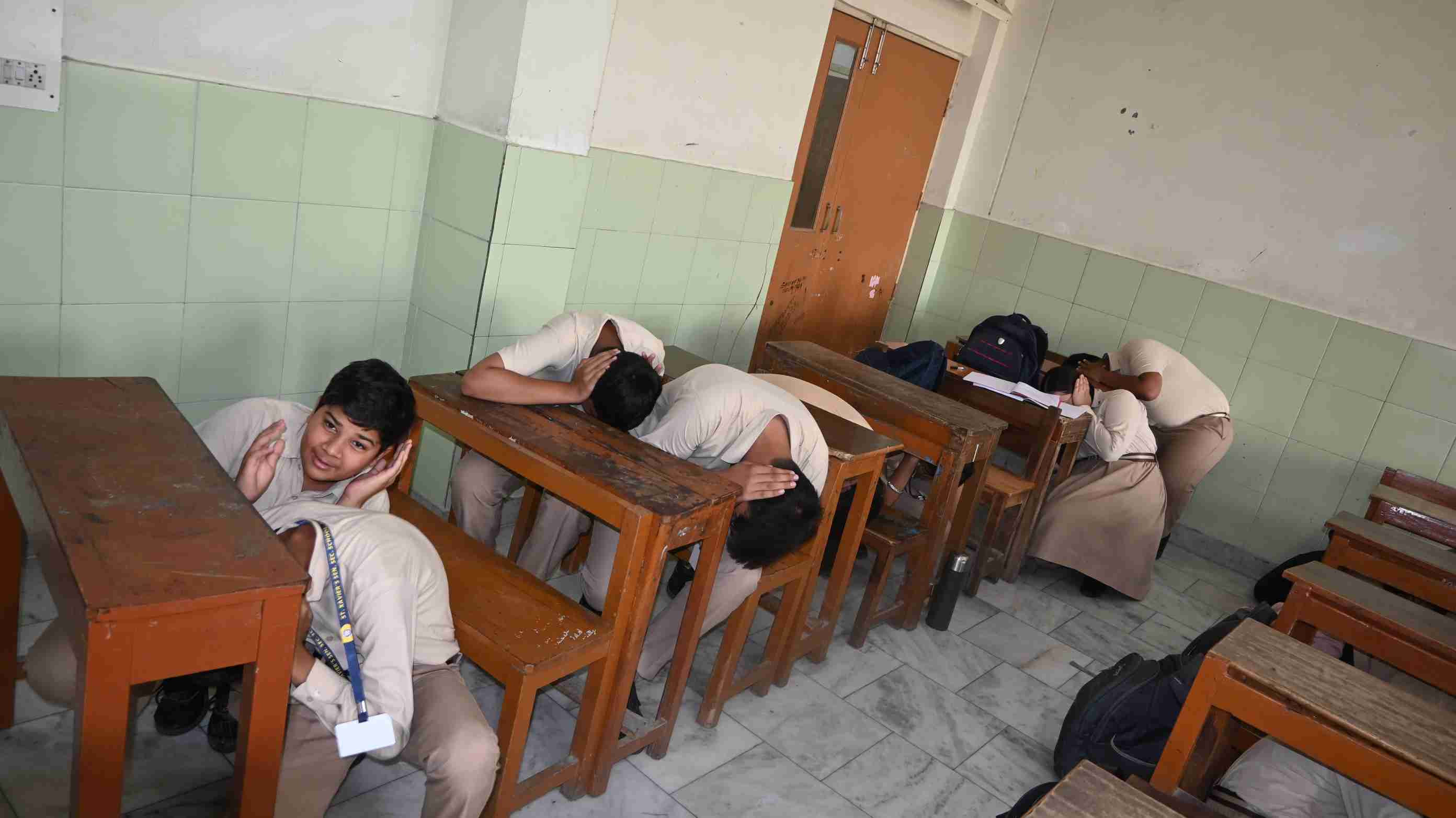 Safety First at St. Xavier's Sr. Sec. School,Sirsa Hands-on safety training to stay alert, prepared, and protected. #MockDrill #SafetyFirst-3