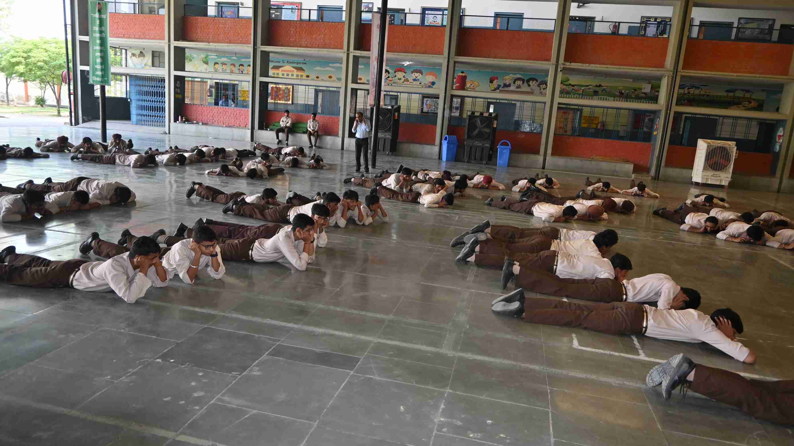 Safety First at St. Xavier's Sr. Sec. School,Sirsa Hands-on safety training to stay alert, prepared, and protected. #MockDrill #SafetyFirst-0